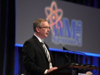 43 Awards Luncheon  Mr. Tom Kalinowski, Chair of the ASME Radwaste Systems Committee and Vice President of DW James Consulting, presenting the WMS/Sarge Ozker Award