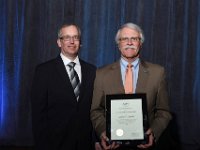 50 Awards Luncheon  Tom Kalinowski, left with Sarge Ozker Award Winner, Larry Camper, right