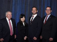 52 Awards Luncheon  James Glasgow (far left) with the James A. Glasgow Scholarship Recipients, Mari Toriyama and Richard McManus.  Also pictured on far right, Dean Marc Miller from University of Arizona, James E. Rogers College of Law