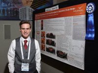 85 Best In Track 2  TRACK 2 POSTER WINNER: HLW/SNF/TRU - #16336, "Effective of Feed Composition on Cold-Cap Formation in Laboratory-Scale Melter", Authors: Derek Dixon (pictured) Michael Schwieiger, SeungMin Lee, Jayven Heilman-Moore, Pavel Hrma, Pacific Northwest National Laboratory