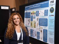108 AwmnaRANA-1  Student Poster: "Application of Geospatial Tools to Support Development of a Hydrological Model of the Tims Branch Watershed, Aiken, SC", Awmna Rana (pictured), Angelique Lawrence, Mehrnoosh Mahmoudi, Shimelis Setegn, Applied Research Center - FIU