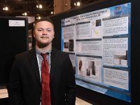 112 ChristopherSTRAND-1  "Student Poster: "" Topographic Analysis of Time Series Data to Support the Hydrology Model of the Tims Branch Watershed, Aiken, SC"" Christopher Strand (pictured), Mehrnoosh Mahmoudi, Angelique Lawrence, Shimelis Setegn, Applied Research Center - FIU"