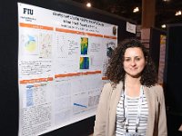 120 NataliaDUQUE  "Student Poster: ""A Model to Simulate Flow in Tims Branch, Savannah River Site, SC "", Natalia Duque (pictured), Mehrnoosh Mahmoudi, Angelique Lawrence, Shimelis Setegn, Applied Research Center - FIU"
