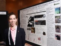 95 JamieWEAVER  Student Poster:" Ensuring Nuclear Waste Galass Longevity: How Studying Ancient Glasses can Help Predict the Durability of Nuclear Waste Glass", Jamie Weaver (pictured), Nathalie Wall, John McCloy, Washington State University; Rolf Sjoblom, Lulea University of Technology: David Peeler, Michael Schweiger, Pacific Northwest Laboratory: Albert Kruger, US DOE