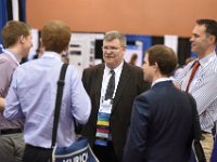 22 Student Reception  Robert Berry, Roy G. Post Foundation President, speaking with Students