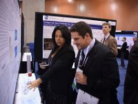 23 Student Reception  Student Poster Presenter with Attendee